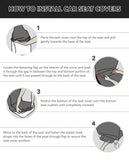 Hemp Leaf Pattern Print Universal Fit Car Seat Covers 102422