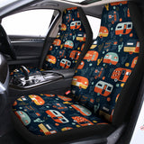 Caravan Camping Pattern Print Universal Fit Car Seat Covers 102422
