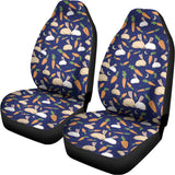 Carrot And Rabbit Pattern Print Universal Fit Car Seat Covers 102422
