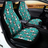 Cartoon Boston Terrier Pattern Print Universal Fit Car Seat Covers 102422