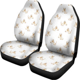 Cartoon Bull Terrier Pattern Print Universal Fit Car Seat Covers 102422