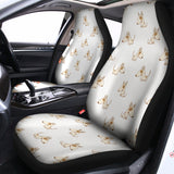 Cartoon Bull Terrier Pattern Print Universal Fit Car Seat Covers 102422