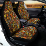 Cartoon Camping Pattern Print Universal Fit Car Seat Covers 102422
