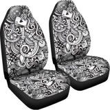 Cartoon Casino Card Pattern Print Universal Fit Car Seat Covers 102422