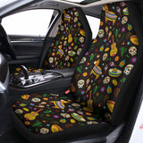Cartoon Cinco de Mayo Pattern Print Universal Fit Car Seat Covers 102422