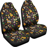 Cartoon Cinco de Mayo Pattern Print Universal Fit Car Seat Covers 102422