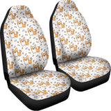 Cartoon Corgi Pattern Print Universal Fit Car Seat Covers 102422