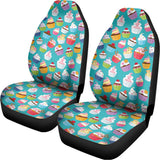 Cartoon Cupcake Pattern Print Universal Fit Car Seat Covers 102422