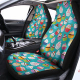 Cartoon Cupcake Pattern Print Universal Fit Car Seat Covers 102422