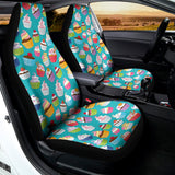 Cartoon Cupcake Pattern Print Universal Fit Car Seat Covers 102422