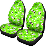 Cartoon Daisy And Cow Pattern Print Universal Fit Car Seat Covers 102422