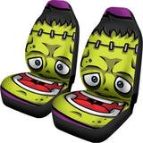 Cartoon Frankenstein Print Universal Fit Car Seat Covers 102422