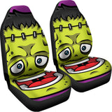 Cartoon Frankenstein Print Universal Fit Car Seat Covers 102422