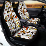 Cartoon Giraffe Pattern Print Universal Fit Car Seat Covers 102422
