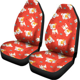 Cartoon Jack Russell Terrier Print Universal Fit Car Seat Covers 102422