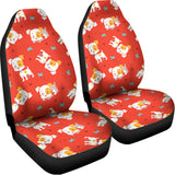 Cartoon Jack Russell Terrier Print Universal Fit Car Seat Covers 102422