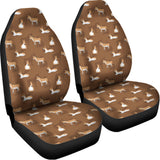 Cartoon Kulan Donkey Pattern Print Universal Fit Car Seat Covers 102422