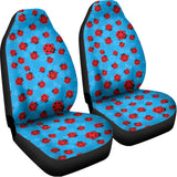 Cartoon Ladybird Pattern Print Universal Fit Car Seat Covers 102422