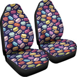 Cartoon Macaron Pattern Print Universal Fit Car Seat Covers 102422
