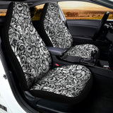 Cartoon Mechanic Pattern Print Universal Fit Car Seat Covers 102422