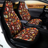 Cartoon Mushroom Pattern Print Universal Fit Car Seat Covers 102422