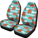 Cartoon Octopus Pattern Print Universal Fit Car Seat Covers 102422