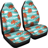 Cartoon Octopus Pattern Print Universal Fit Car Seat Covers 102422