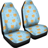 Cartoon Pomeranian Pattern Print Universal Fit Car Seat Covers 102422