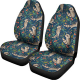 Cartoon Raccoon Pattern Print Universal Fit Car Seat Covers 102422