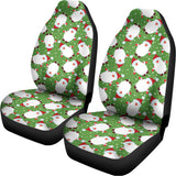 Cartoon Santa Claus Pattern Print Universal Fit Car Seat Covers 102422