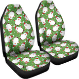 Cartoon Santa Claus Pattern Print Universal Fit Car Seat Covers 102422