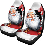 Cartoon Santa Claus Print Universal Fit Car Seat Covers 102422