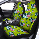 Cartoon Smiley Cow Pattern Print Universal Fit Car Seat Covers 102422