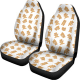 Cartoon Teddy Bear Pattern Print Universal Fit Car Seat Covers 102422