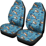 Cartoon Tiger Pattern Print Universal Fit Car Seat Covers 102422