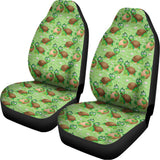 Cartoon Turtle Pattern Print Universal Fit Car Seat Covers 102422