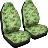Cartoon Turtle Pattern Print Universal Fit Car Seat Covers 102422