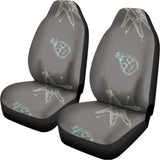 Cartoon Voodoo Doll Pattern Print Universal Fit Car Seat Covers 102422