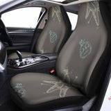 Cartoon Voodoo Doll Pattern Print Universal Fit Car Seat Covers 102422