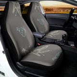 Cartoon Voodoo Doll Pattern Print Universal Fit Car Seat Covers 102422