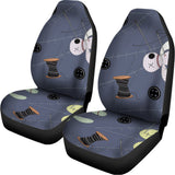 Cartoon Voodoo Doll Print Universal Fit Car Seat Covers 102422
