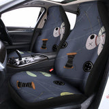 Cartoon Voodoo Doll Print Universal Fit Car Seat Covers 102422