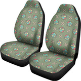 Cartoon Zombie Pattern Print Universal Fit Car Seat Covers 102422