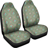 Cartoon Zombie Pattern Print Universal Fit Car Seat Covers 102422