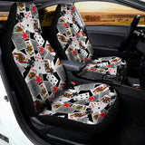 Casino Card And Chip Pattern Print Universal Fit Car Seat Covers 102422