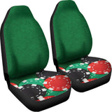 Casino Poker Chips Print Universal Fit Car Seat Covers 102422