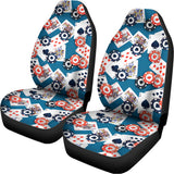 Casino Poker Pattern Print Universal Fit Car Seat Covers 102422