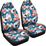 Casino Poker Pattern Print Universal Fit Car Seat Covers 102422