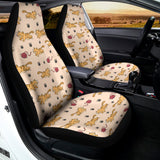 Cat And Yarn Ball Pattern Print Universal Fit Car Seat Covers 102422