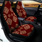 Celtic Knot Symbol Pattern Print Universal Fit Car Seat Covers 102422